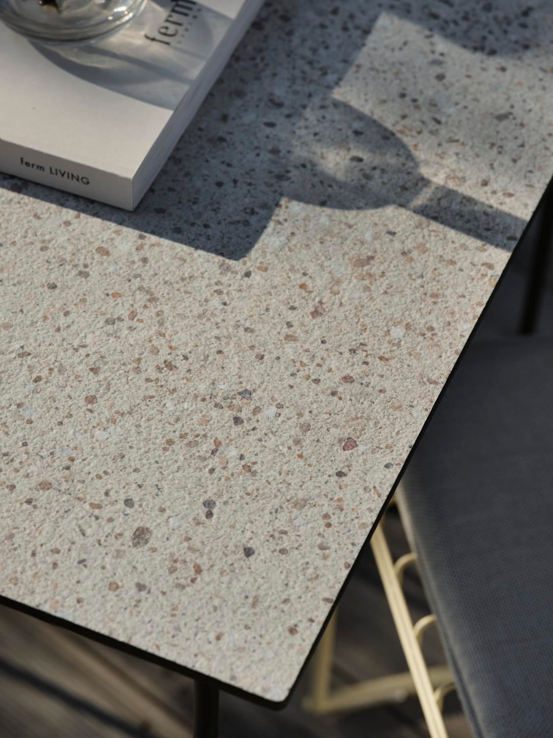 Laminat Tischplatte Beige/terrazzo