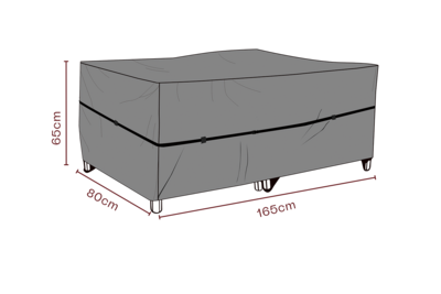 Möbelabdeckung Sessel Schwarz