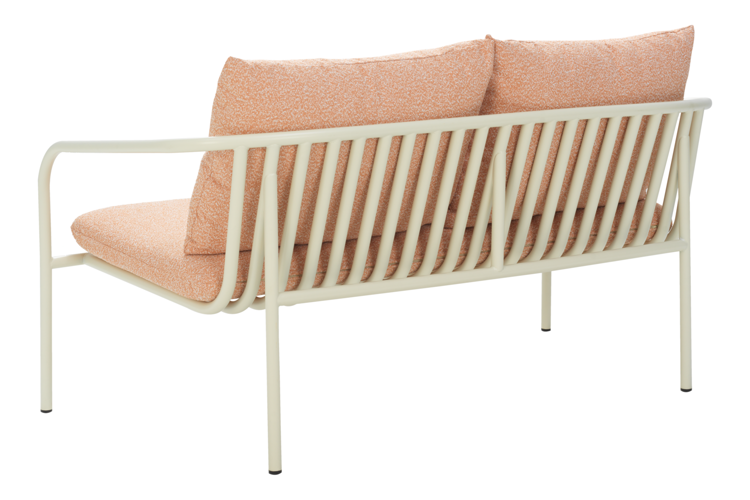 Bendt 2-Sitzer Sofa Pearl White/Teddy Orange