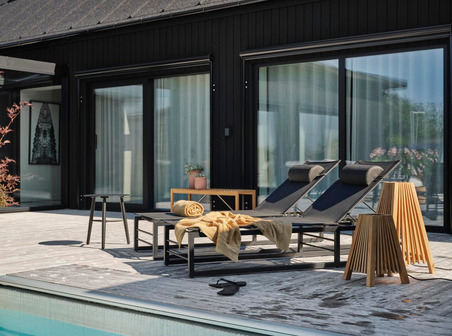 Vannes Beistelltisch Schwarz