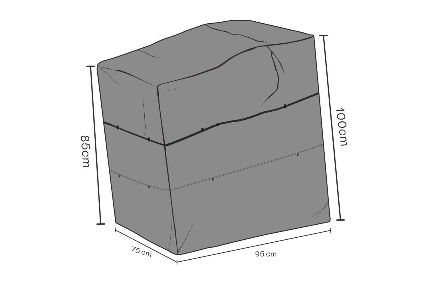 Möbelabdeckung Positionssessel Schwartz - Wasserdicht