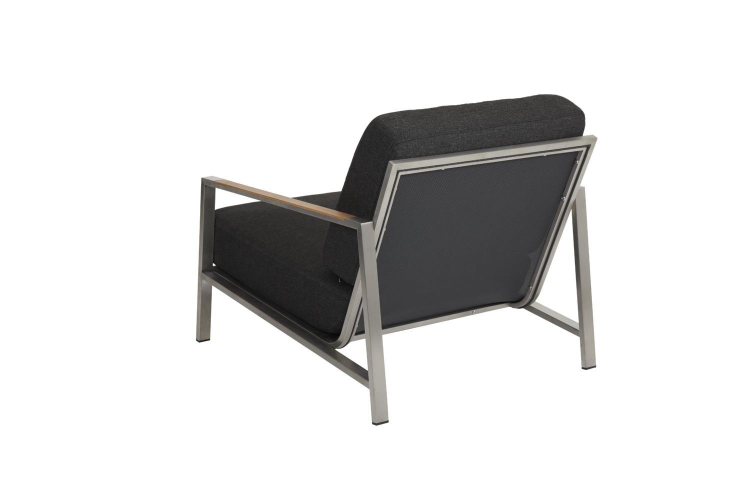 Naos Sessel Edelstahl/Nearly black