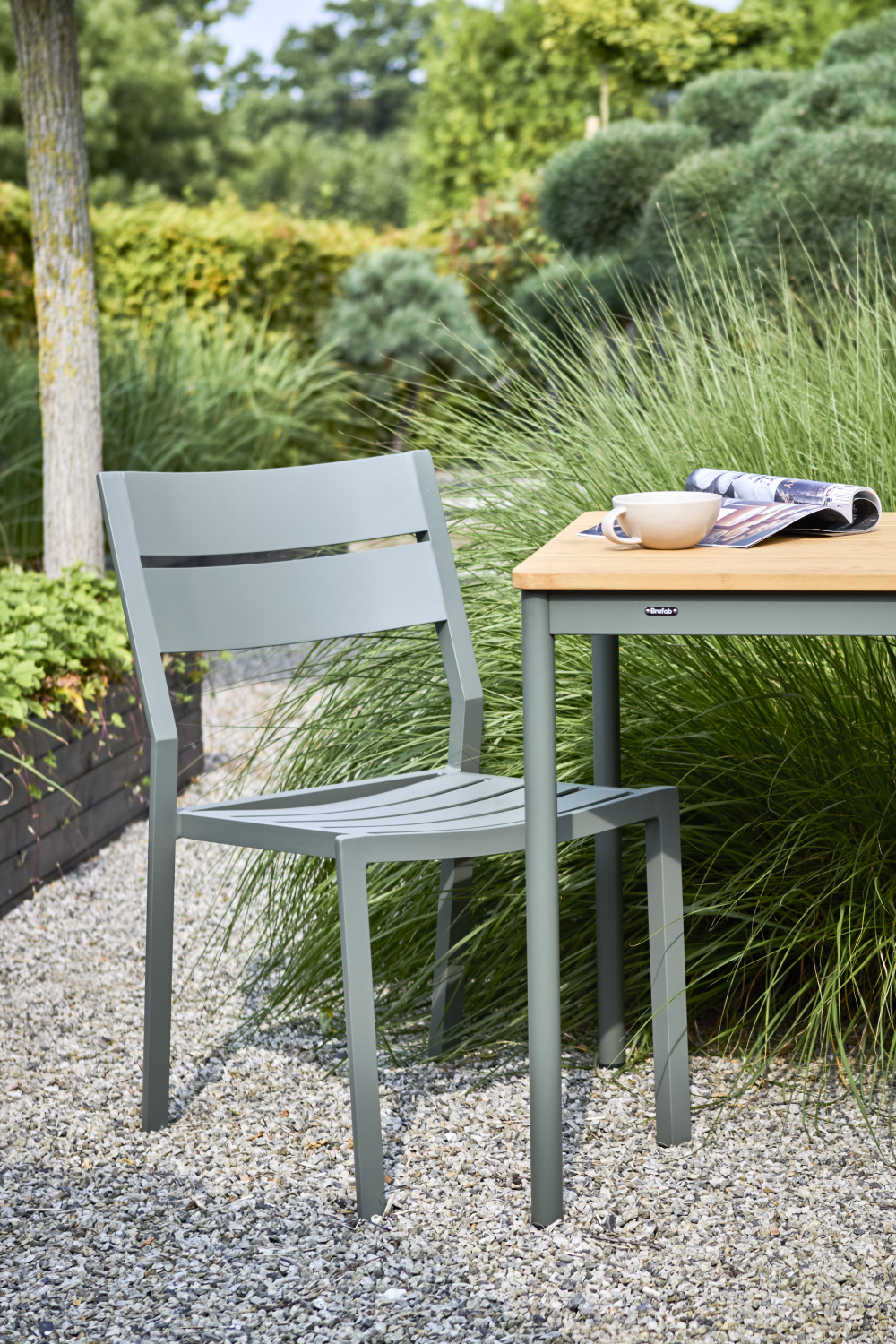 Nox Café-Tisch Nordic Green/Bamboo