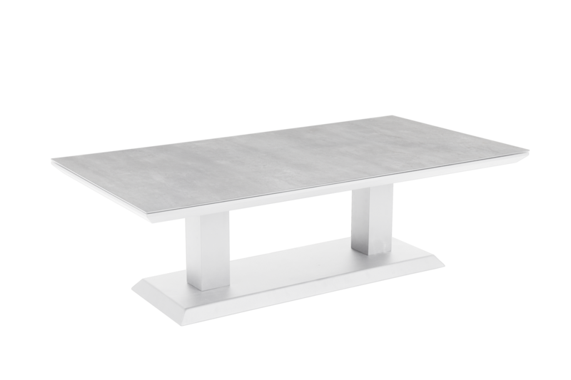 Heis Loungetisch Weiß/grau