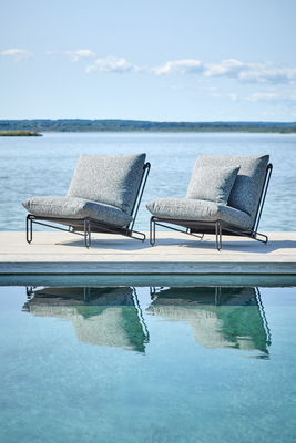 Blixt Loungesessel Schwarz/Teddy Ant