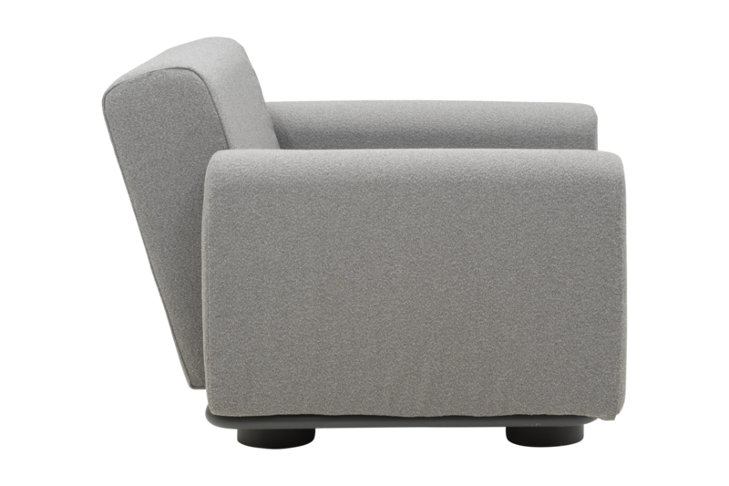 Bolster Sessel Anthrazit/Teddy Grey