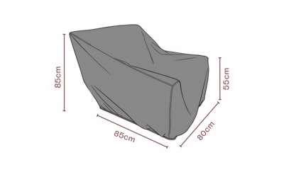 Möbelabdeckung Sessel Schwarz