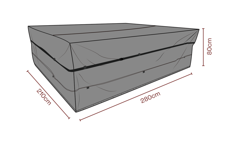 Möbelabdeckung Set Schwarz