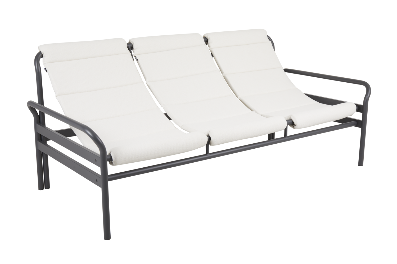 Sling 3-Sitzer Sofa Antrazit/Vanilla White