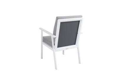 Samvaro Diningsessel Weiß/Pearl grey