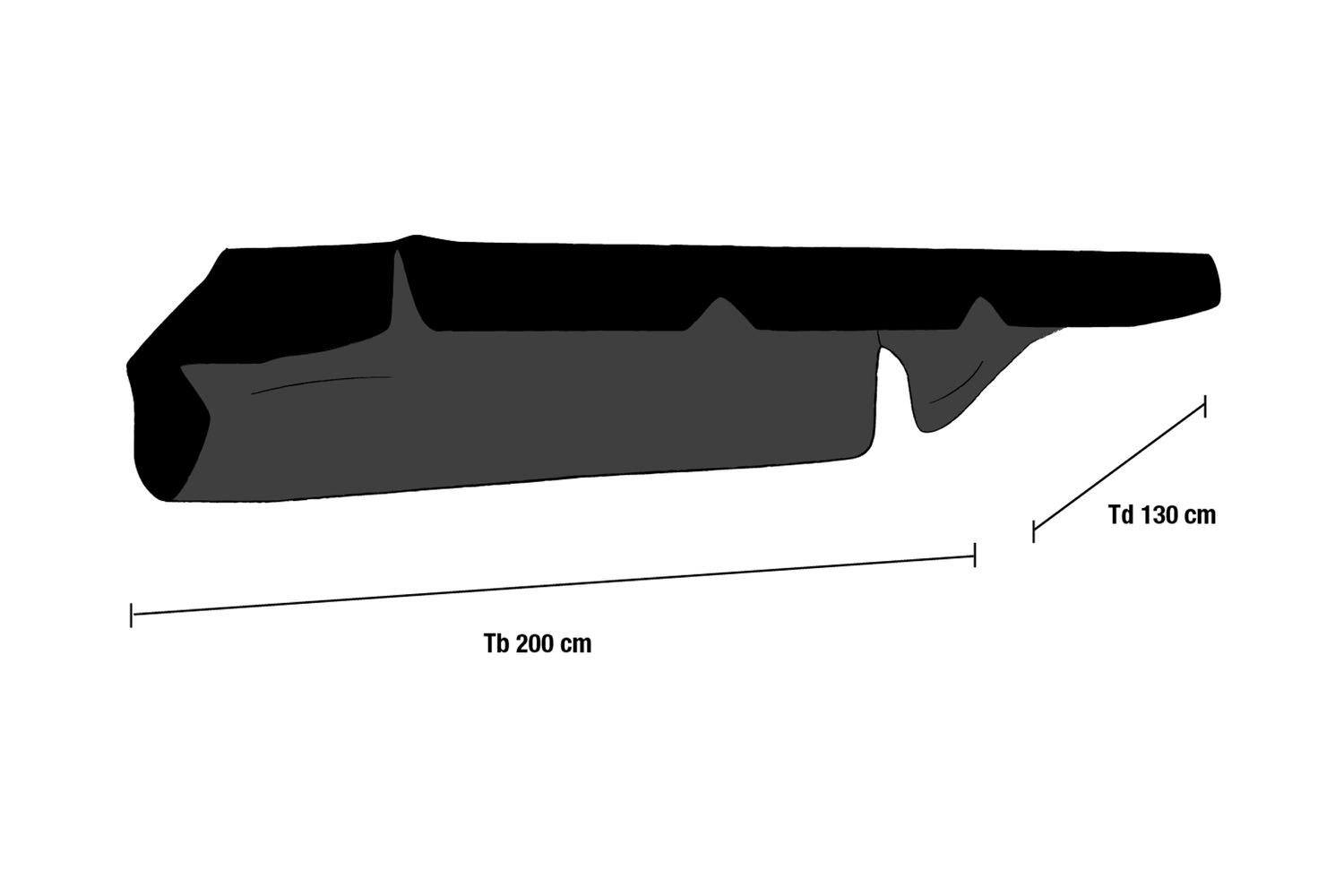 Bonn Dach Gartenschaukel Schwarz