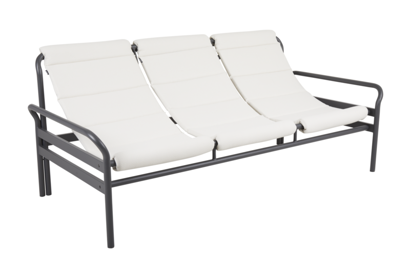 Sling 3-Sitzer Sofa Antrazit/Vanilla White