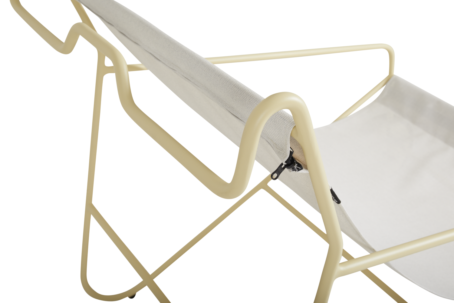 Poul Chair Loungesessel Lemon/Off-white