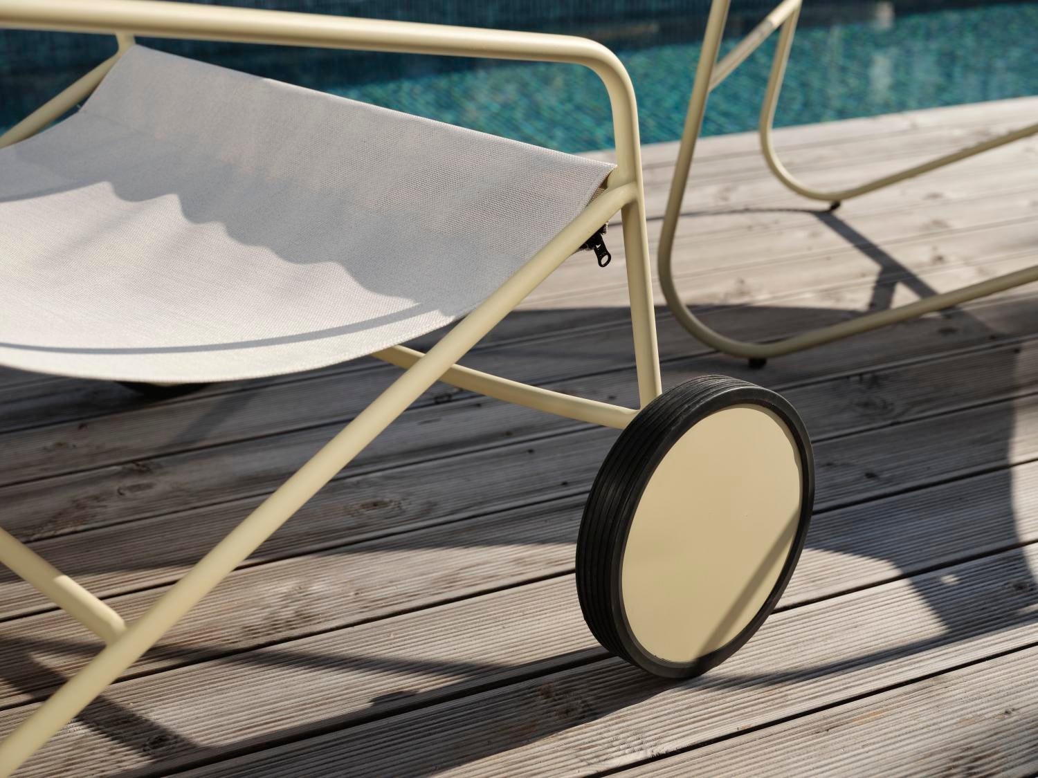 Poul Chair Loungesessel Lemon/Off-white