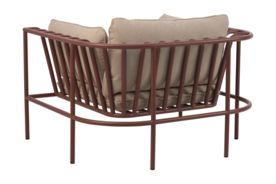 Collier Sessel Zin Red/Teddy Beige