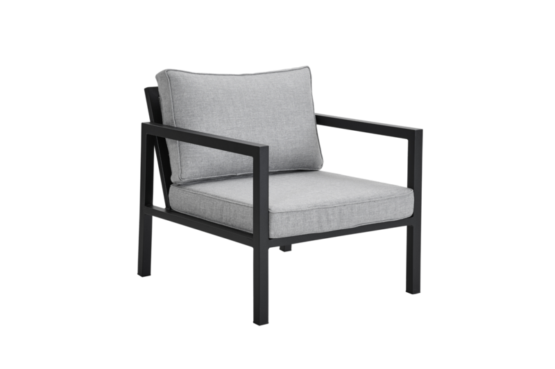 Belfort Sessel Schwarz/Pearl Grey