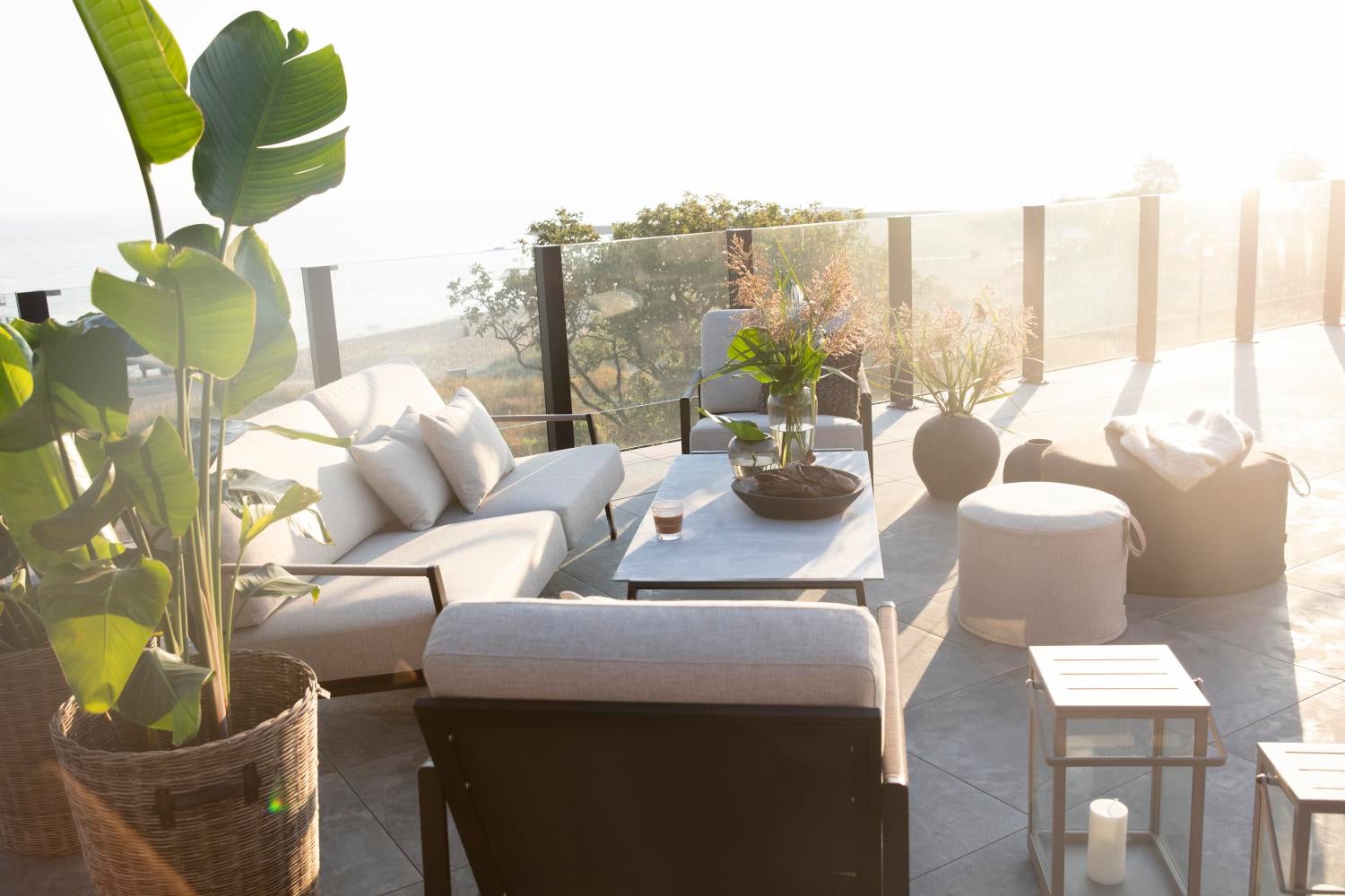 Lyra 2,5-Sitzer-Sofa Schwarz/Sand