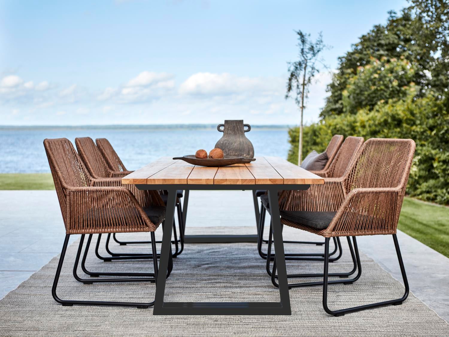 Midway Diningsessel Natur/schwartz