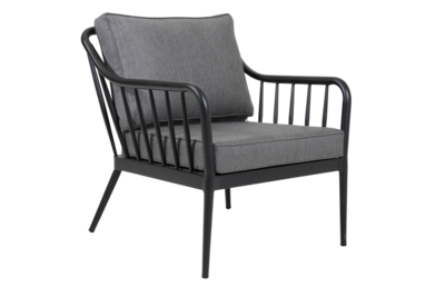 Coleville Loungesessel Schwarz/grau