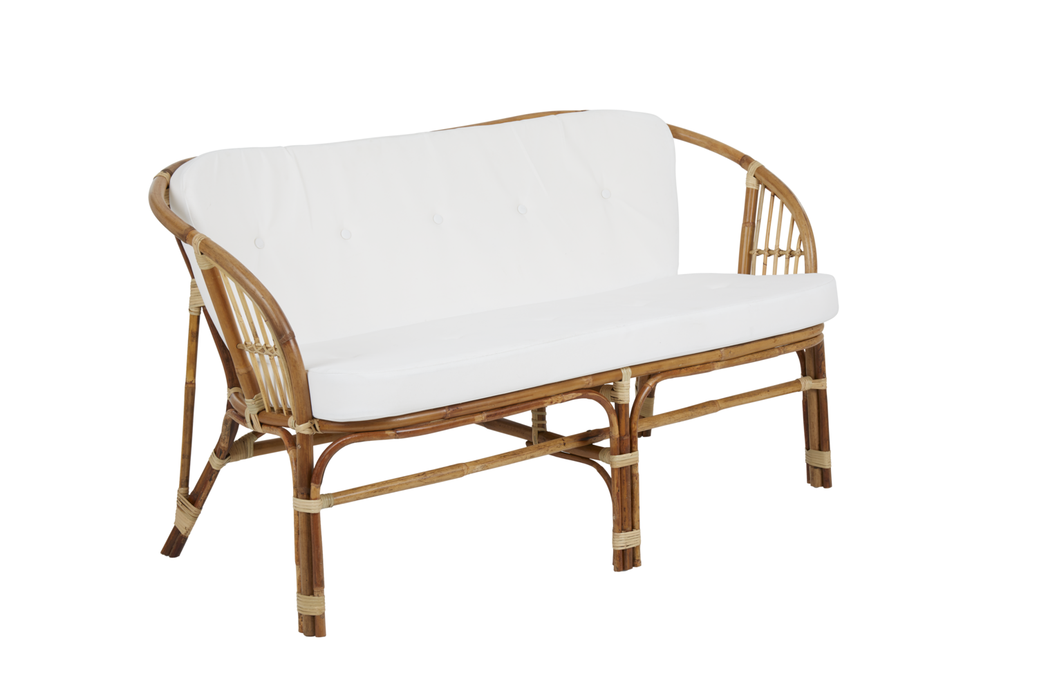 Astrakan 2-Sitzer Sofa Natur/weiß