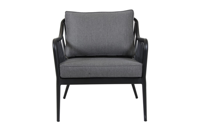 Coleville Loungesessel Schwarz/grau