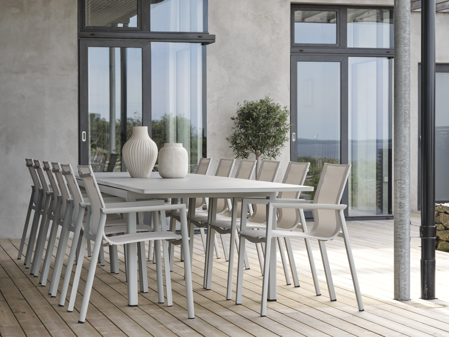 Lomma XL Esstisch Light Grey