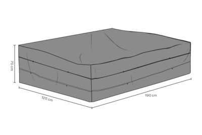 Möbelabdeckung Sofa Schwartz - Atmungsaktiv