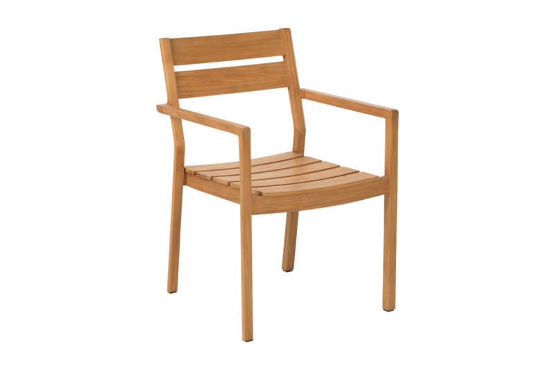Delia Teak Diningsessel Natur
