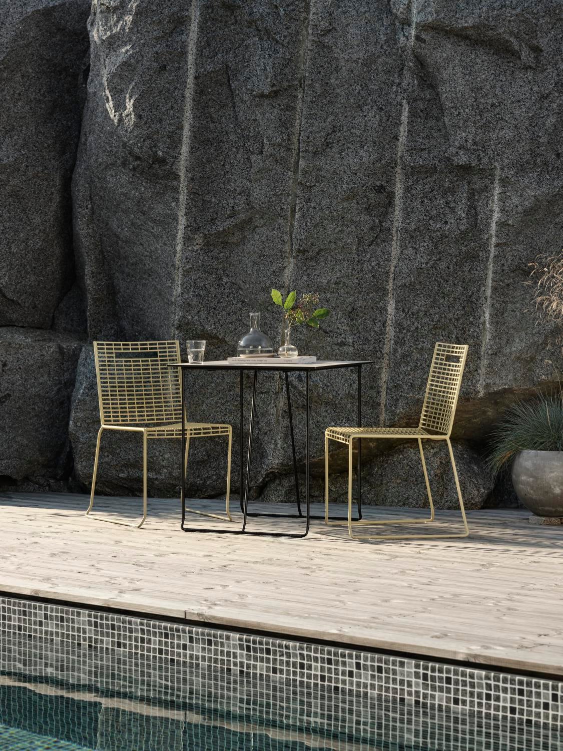 Laminat Tischplatte Beige/terrazzo