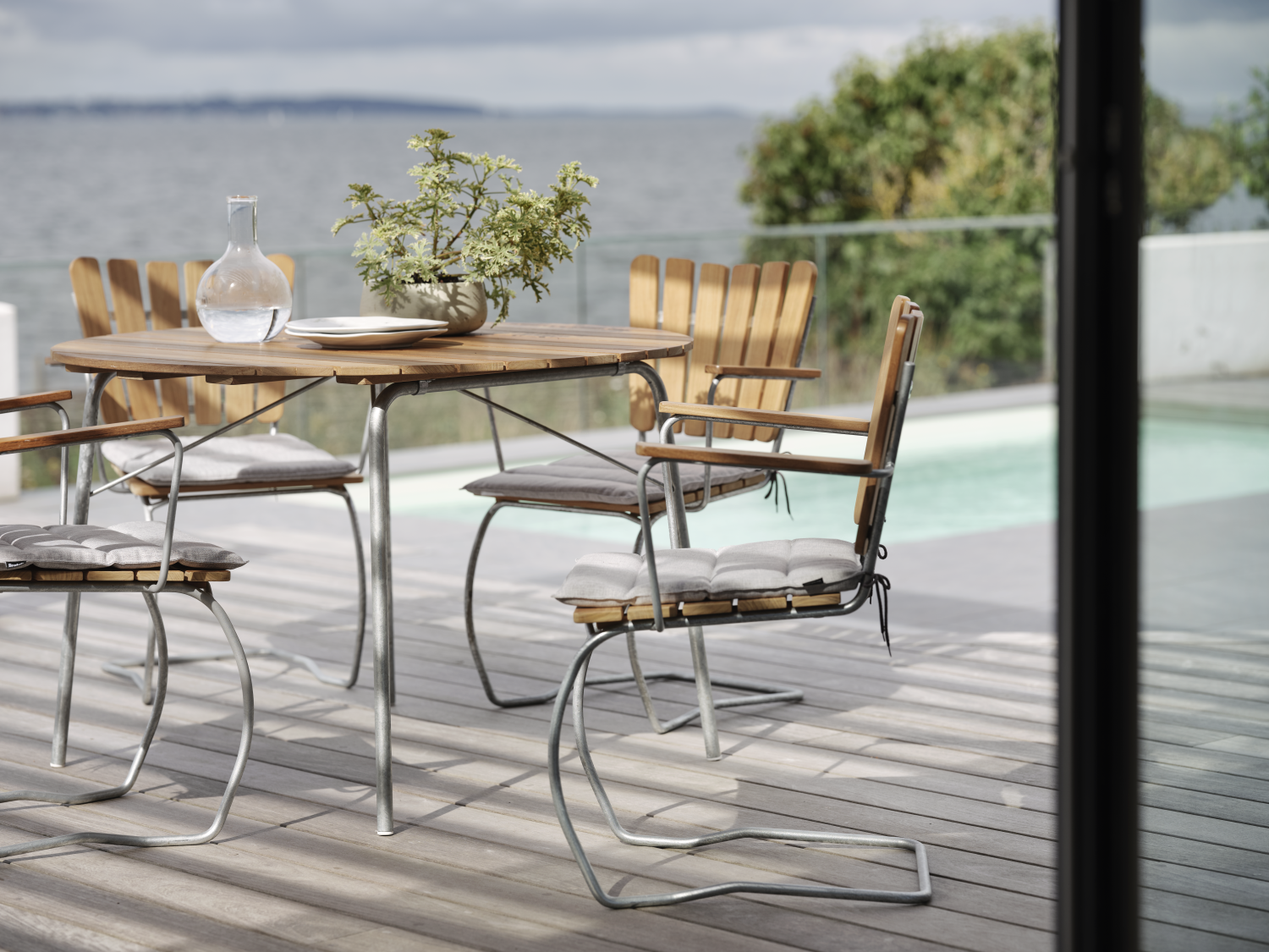 Dubai Sitzkissen Hellgrau