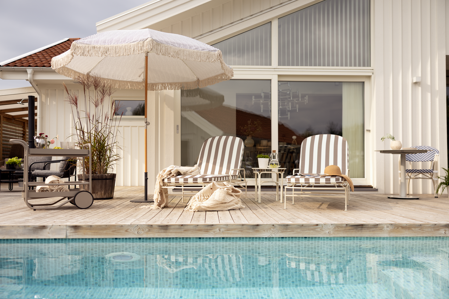 Trolly Servierwagen Khaki