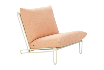 Blixt Loungesessel Pearl White/Teddy Orange