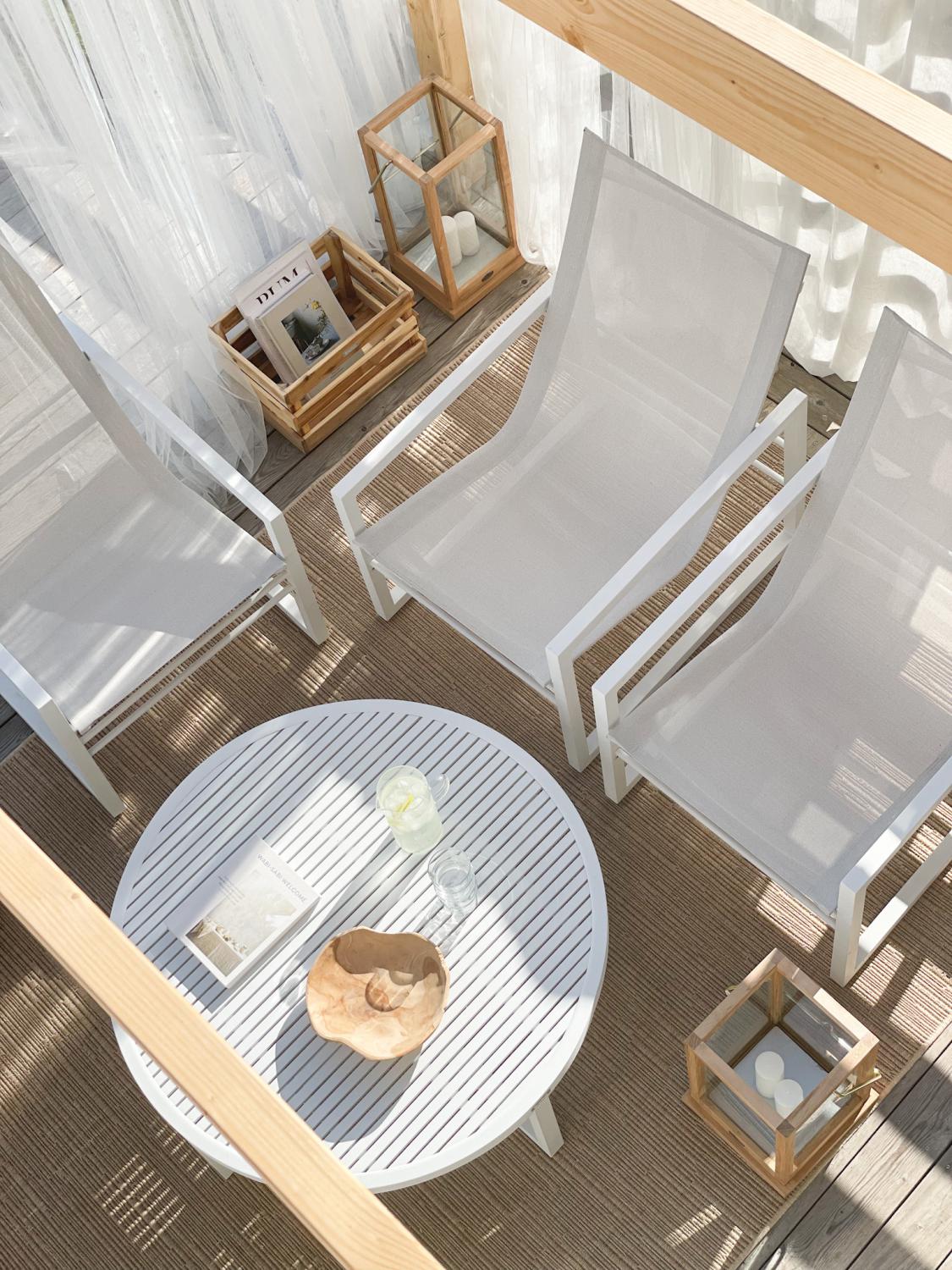 Vevi Loungetisch Weiß