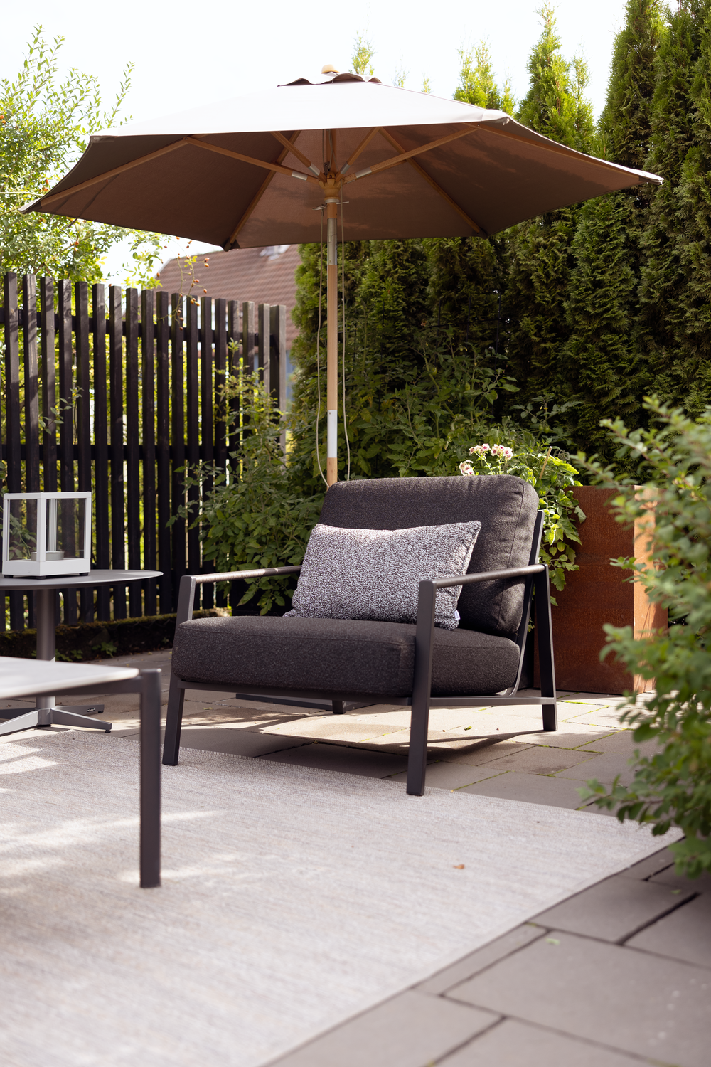 Trieste Sonnenschirm Natur/taupe