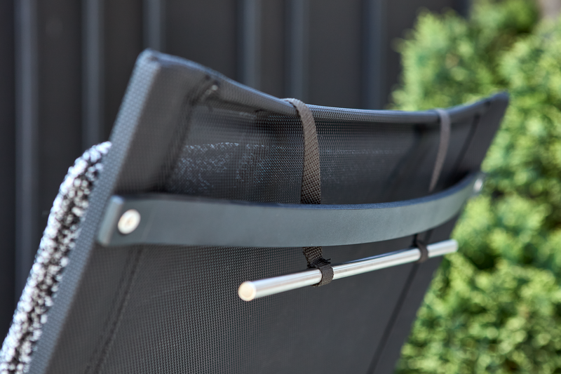 Soro Loungesessel Schwarz/Teddy Ant