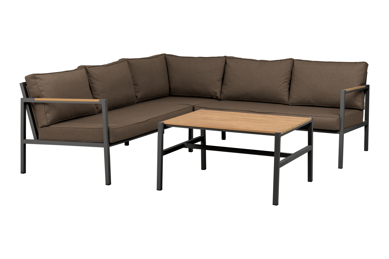 Cap Set Anthrazit/Braun