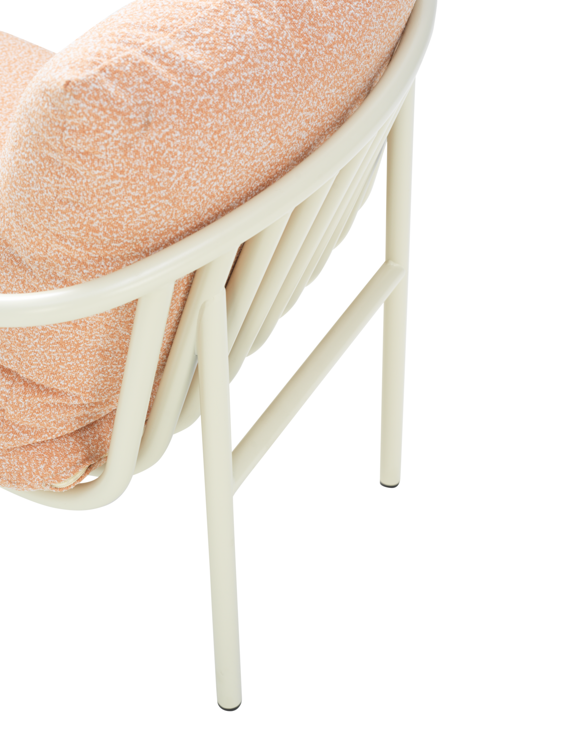 Bendt Sessel Pearl White/Teddy Orange