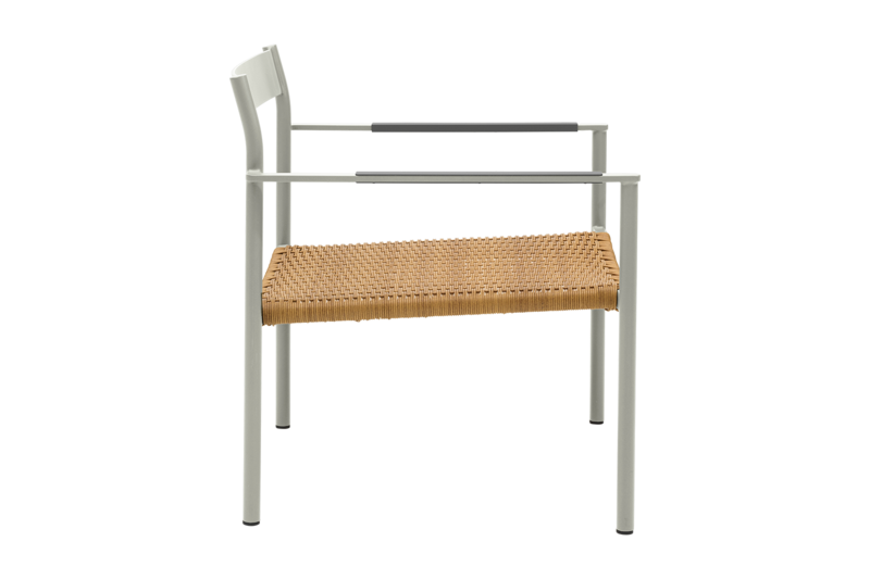 DK Loungesessel Light Grey/Natur