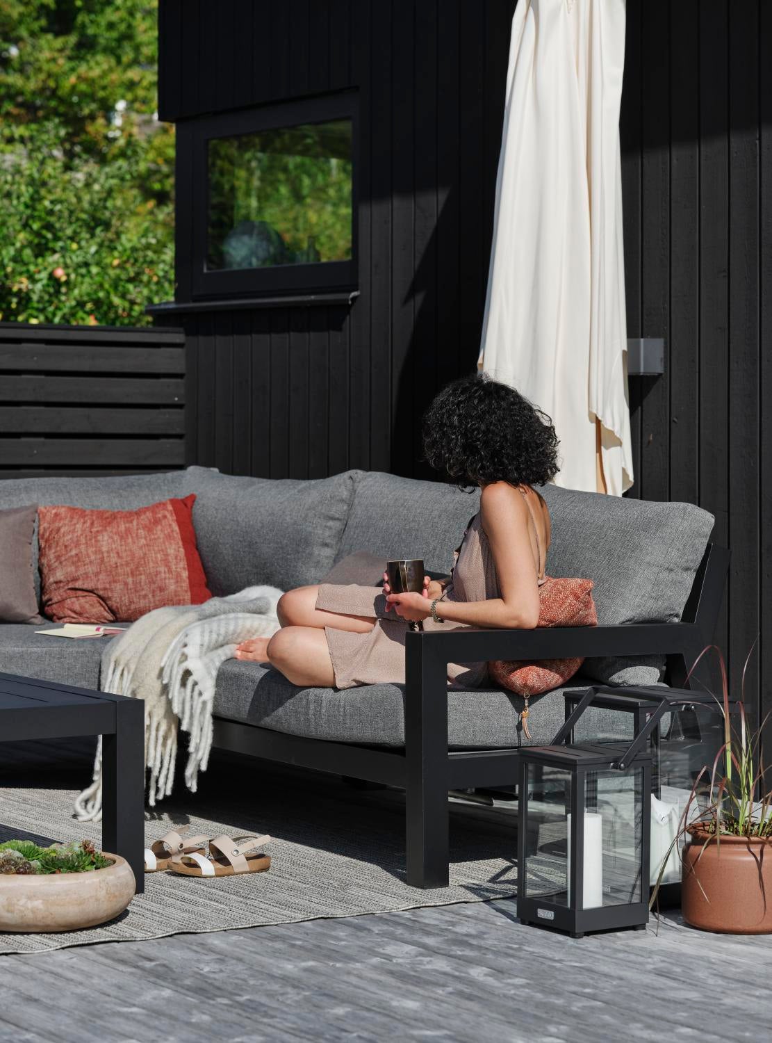 Belfort Laterne Schwarz