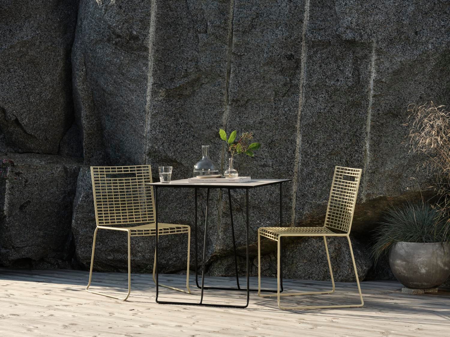 Laminat Tischplatte Beige/terrazzo