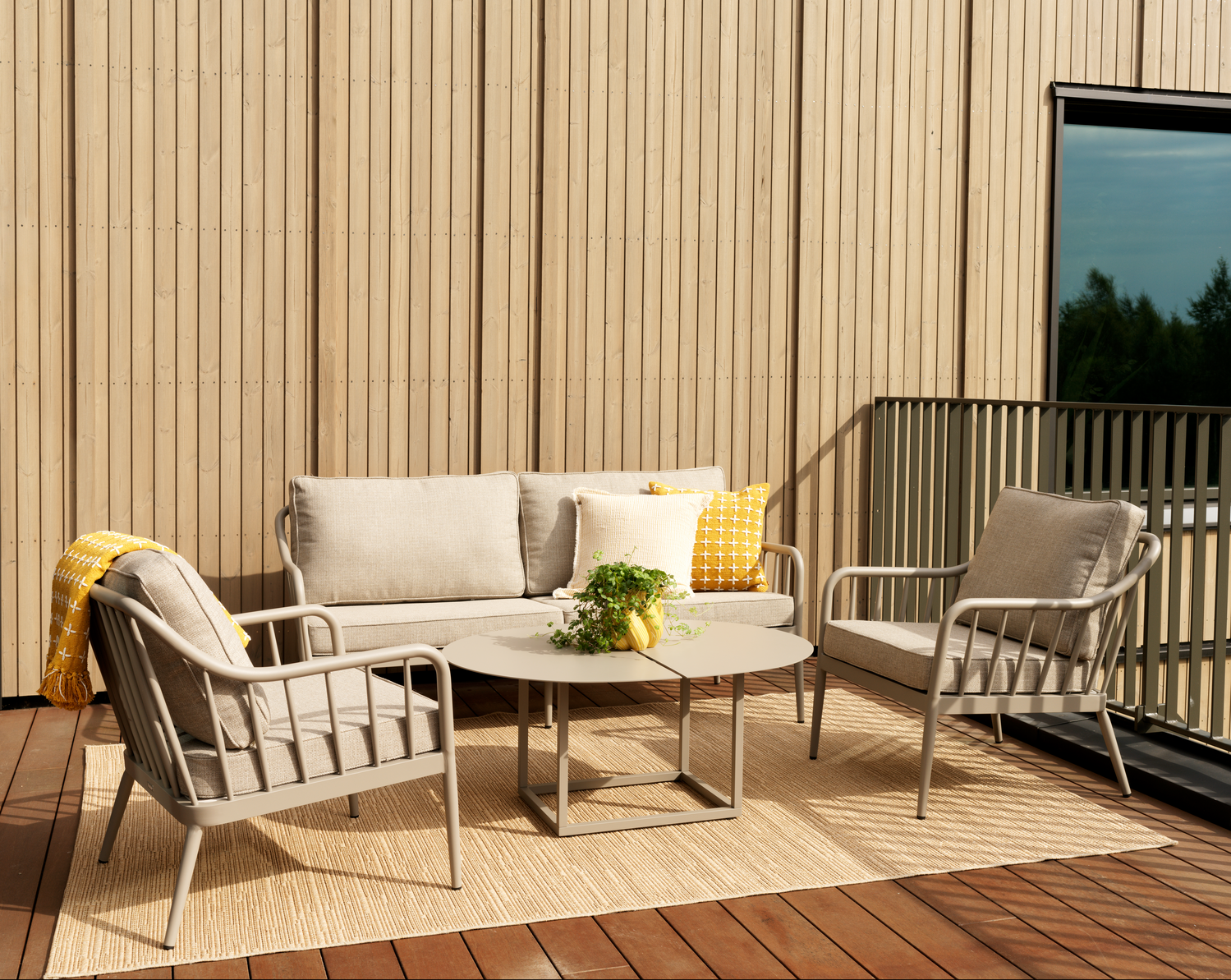 Coleville 2,5-Sitzer-Sofa Khaki/Burlap Beige