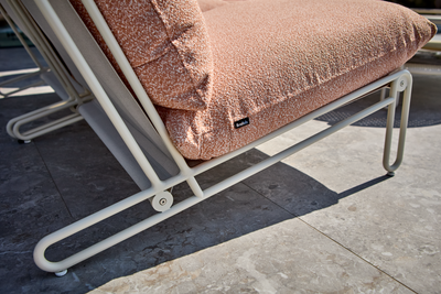 Blixt Loungesessel Pearl White/Teddy Orange