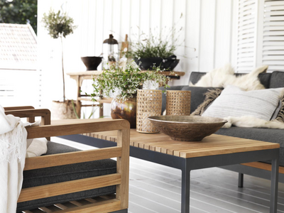 Zalongo Loungesessel Natur/grau
