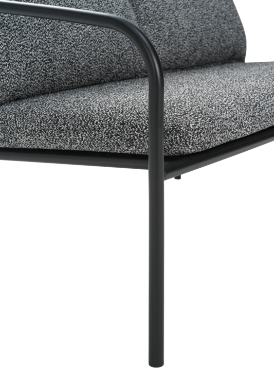 Bendt 2-Sitzer Sofa Schwarz/Teddy Ant