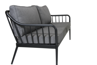 Coleville 3-Sitzer Sofa Schwarz/grau