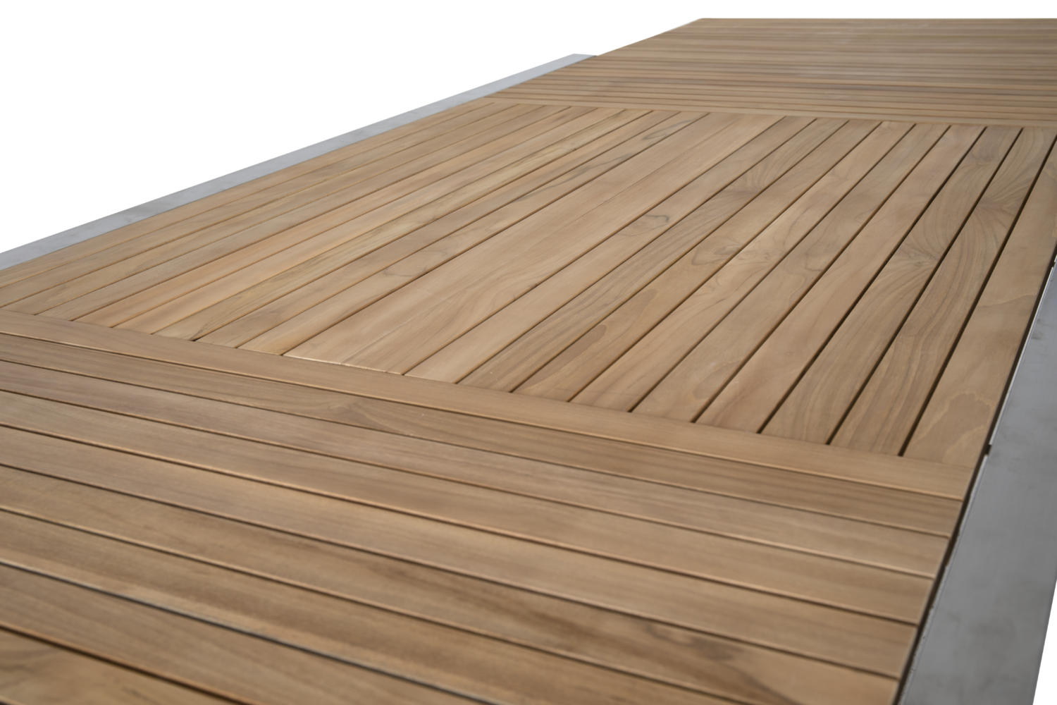 Naos Esstisch Edelstahl/teak