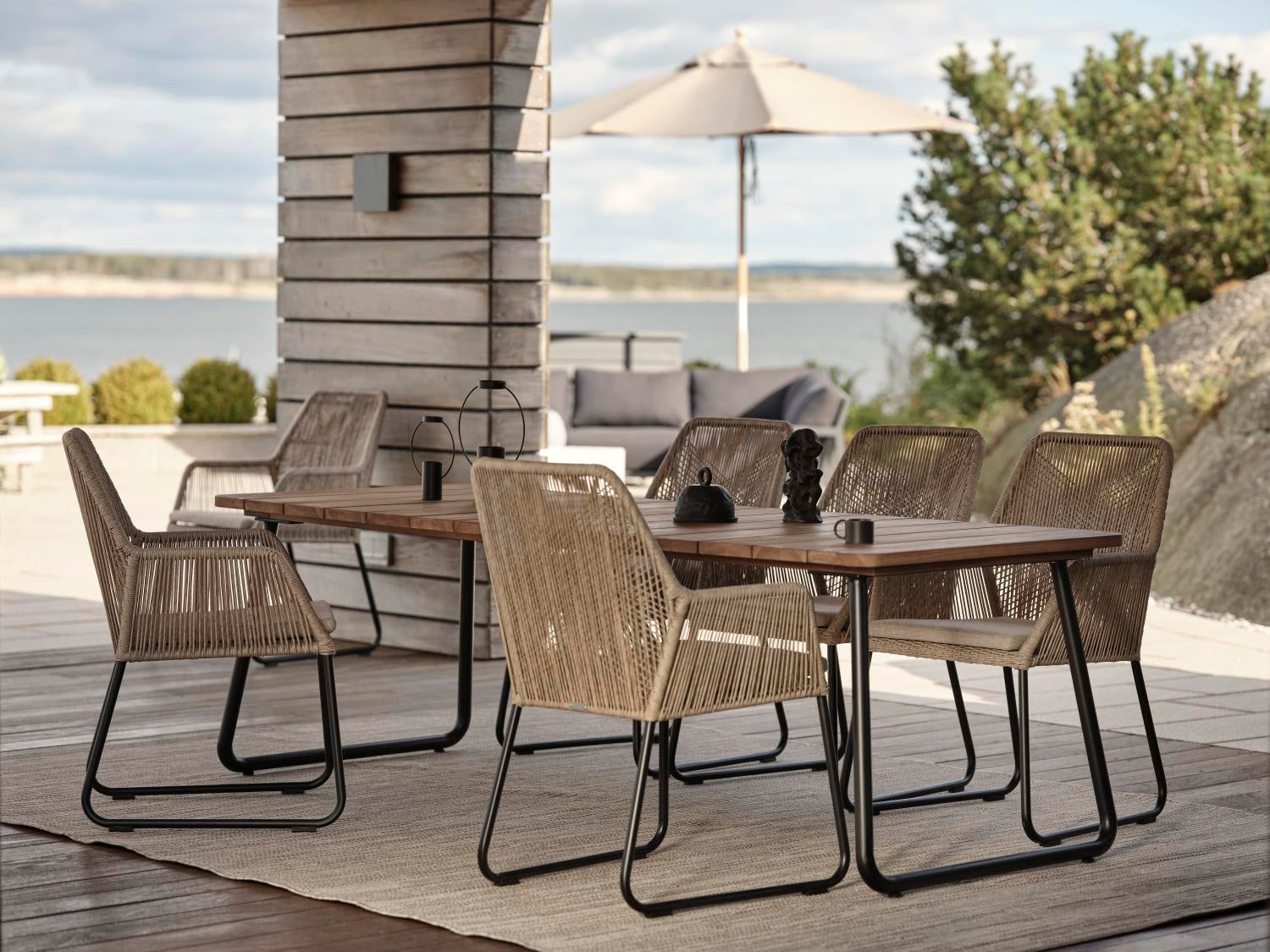 Nolli Esstisch Schwarz/teak