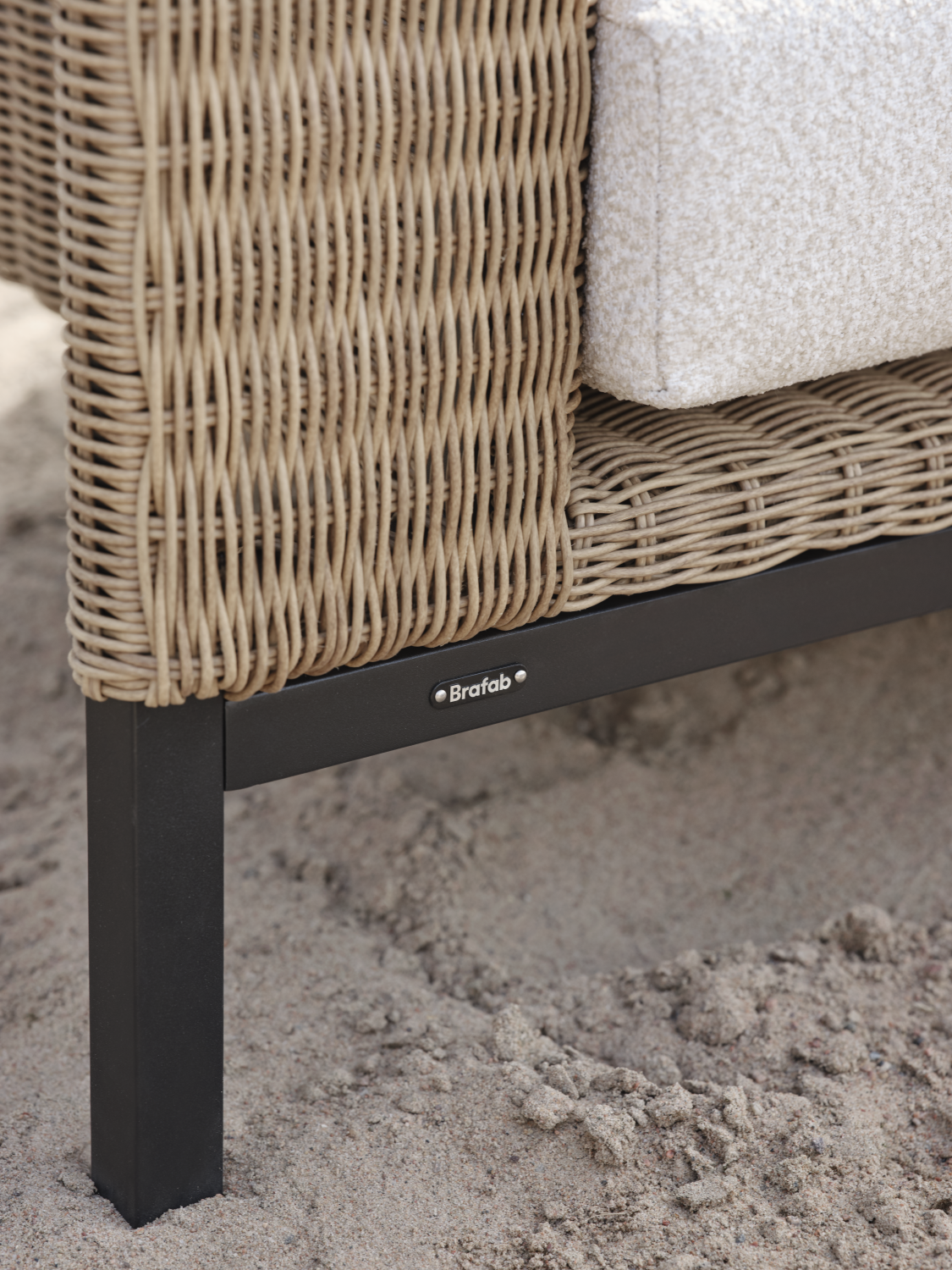 Shell 2,5-Sitzer-Sofa Rustik/Teddy Rice