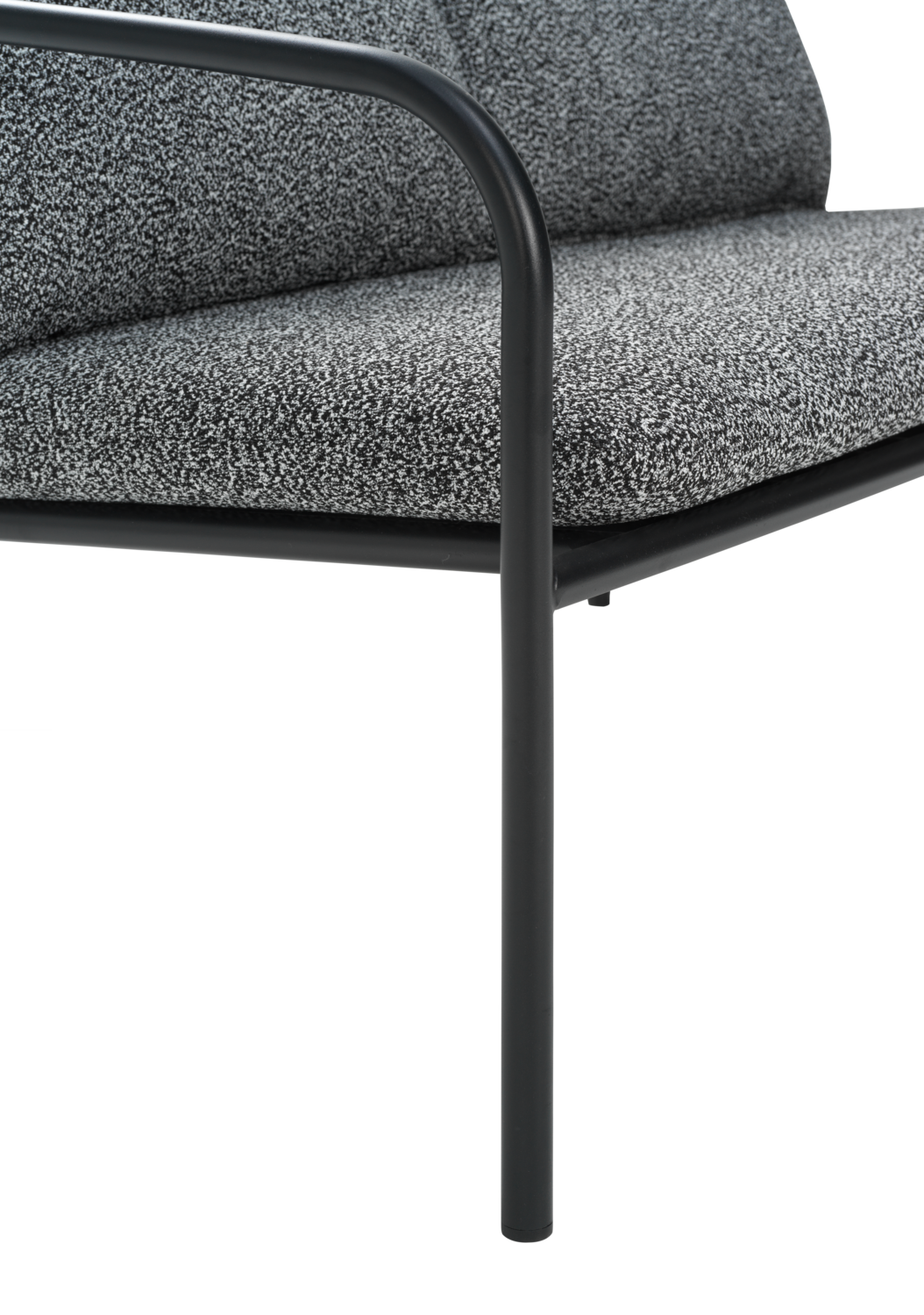 Bendt 2-Sitzer Sofa Schwarz/Teddy Ant