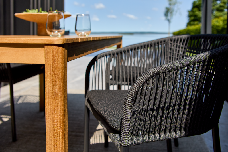 Delta Diningsessel Schwarz/Teddy Black